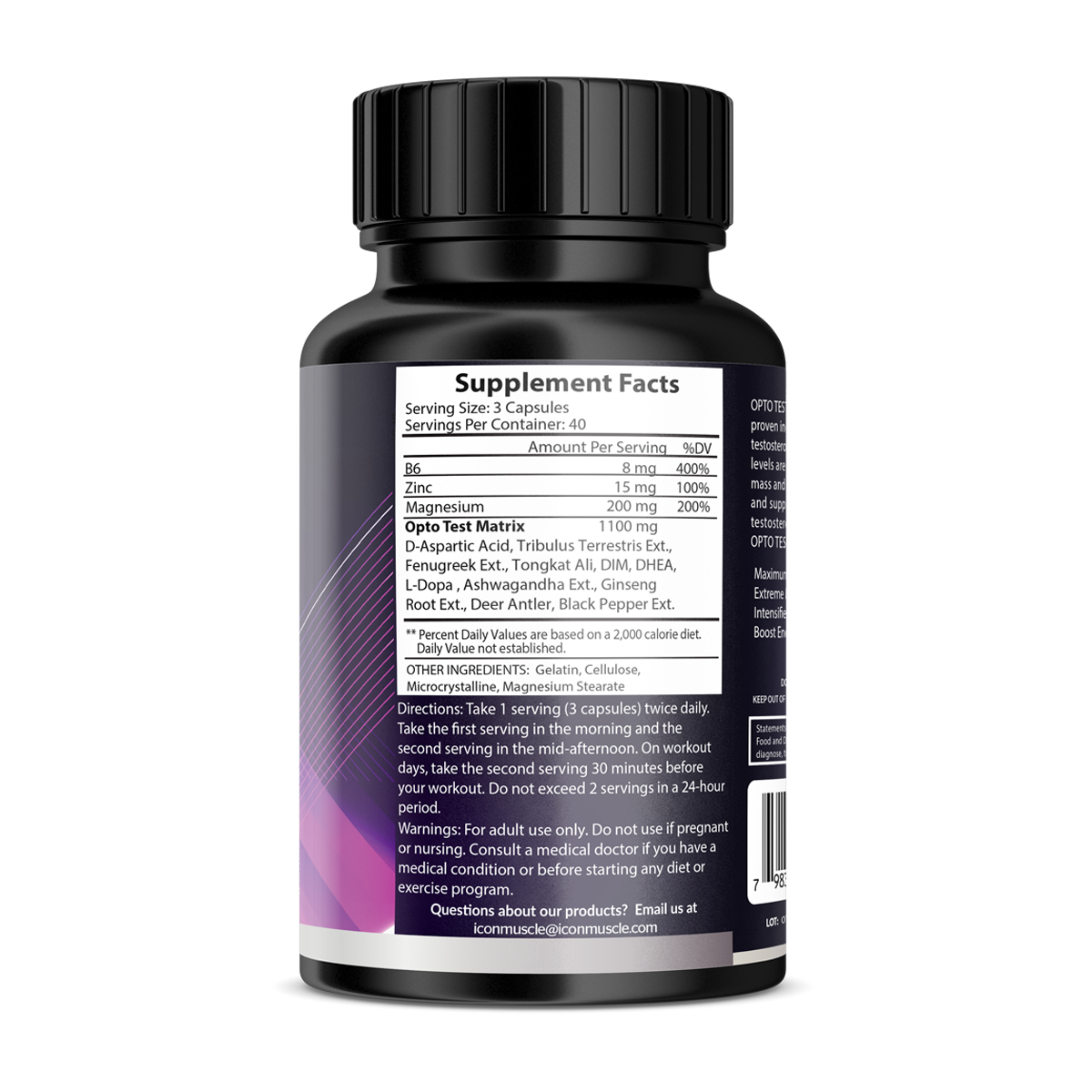 Opto Text x 4 is formulated with natural vitamins, and minerals to build muscle and boost strength while dropping body fat and supporting sexual health. &nbsp;Each ingredient is carefully selected for its ability to enhance testosterone production while regulating estrogen, promote muscle growth, improve stamina, and improve sexual strength and stamina.&nbsp;